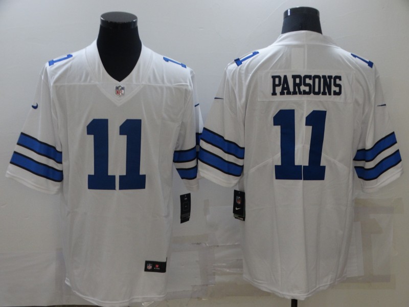 Men's Dallas Cowboys #11 Micah Parsons White Stitched Jersey